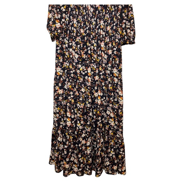 Ann Taylor Navy Floral Maxi Dress Size 14 NWT - Picture 2 of 9